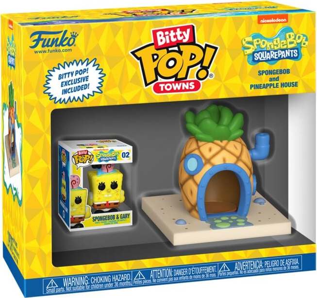 SpongeBob SquarePants Vinylová figurka SpongeBob and Pineapple House (Bitty Pop! Town) Sberatelská postava standard - Merchstore.cz