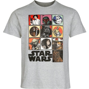 Star Wars Icons Tričko světle šedá - Merchstore.cz