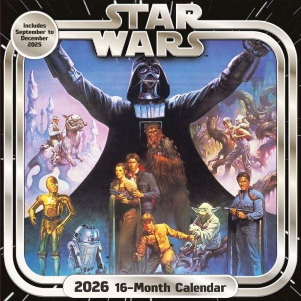 Star Wars Nástěnný kalendář 2026 Nástenný kalendář vícebarevný - Merchstore.cz
