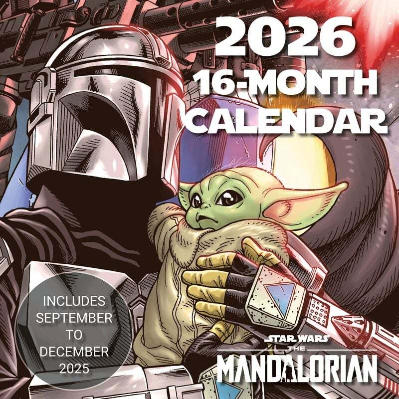 Star Wars Nástěnný kalendář The Mandalorian 2026 Nástenný kalendář vícebarevný - Merchstore.cz