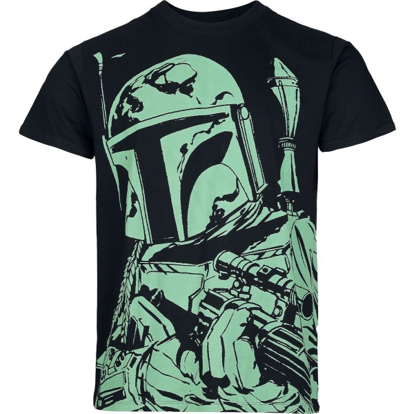 Star Wars The Mandalorian Green Tričko černá - Merchstore.cz