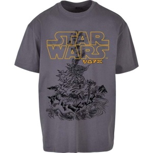 Star Wars Yoda - Japanese Tričko tmavě šedá - Merchstore.cz