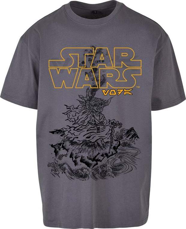 Star Wars Yoda - Japanese Tričko tmavě šedá - Merchstore.cz Star Wars Yoda - Japanese Tričko tmavě šedá - Merchstore.cz