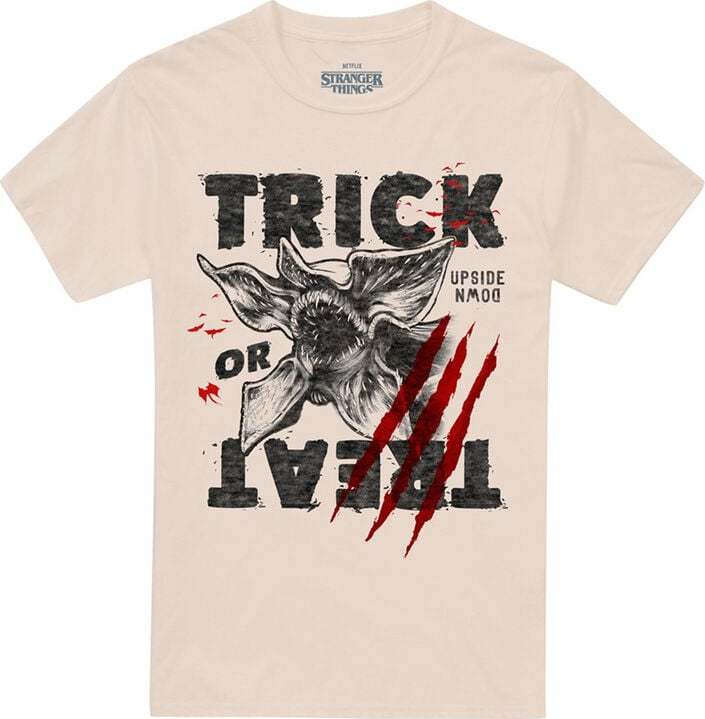 Stranger Things Demogorgon - Trick Or Treat Sketch Tričko přírodní - Merchstore.cz Stranger Things Demogorgon - Trick Or Treat Sketch Tričko přírodní - Merchstore.cz