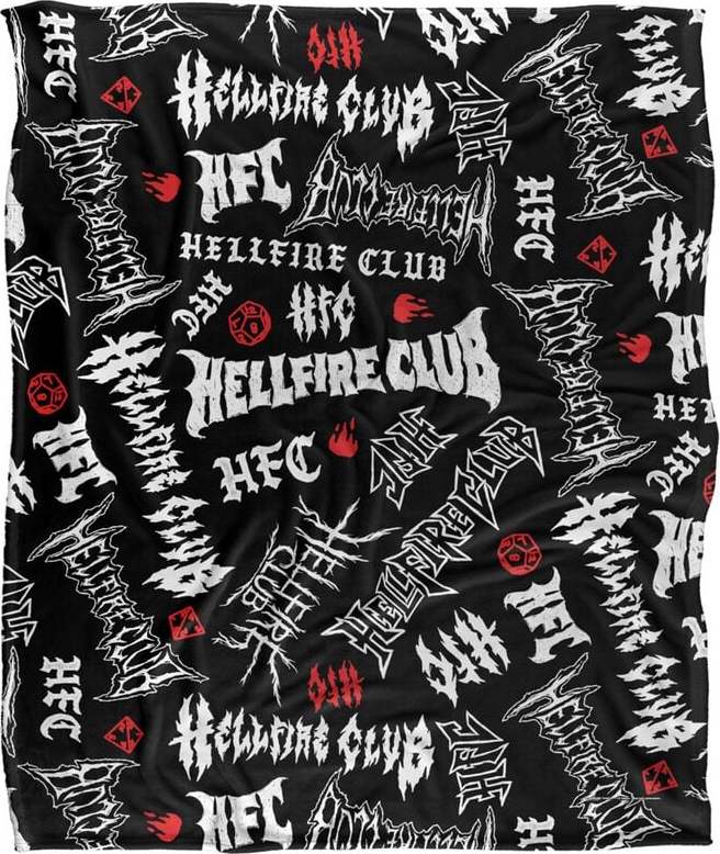 Stranger Things Flísová deka Season 5 - Hellfire Club Flísová deka vícebarevný - Merchstore.cz