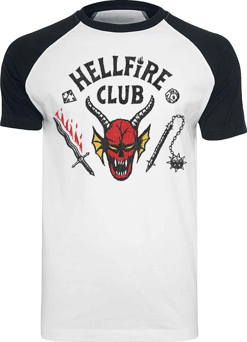 Stranger Things Hellfire Club Tričko bílá/cerná - Merchstore.cz Stranger Things Hellfire Club Tričko bílá/cerná - Merchstore.cz