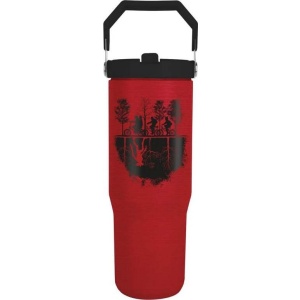 Stranger Things Láhev Upside Down láhev cervená/cerná - Merchstore.cz