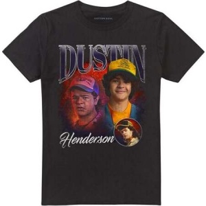 Stranger Things Season 5 - Dustin Homage Tričko černá - Merchstore.cz