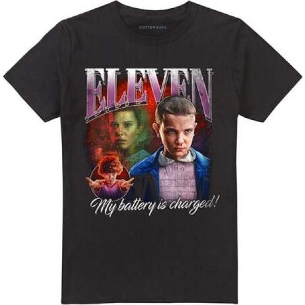 Stranger Things Season 5 - Eleven Homage Tričko černá - Merchstore.cz
