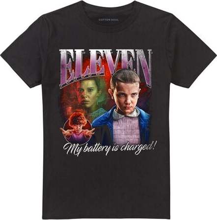 Stranger Things Season 5 - Eleven Homage Tričko černá - Merchstore.cz Stranger Things Season 5 - Eleven Homage Tričko černá - Merchstore.cz