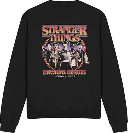 Stranger Things Season 5 - Hawkins Heroes Group 1987 Mikina černá - Merchstore.cz Stranger Things Season 5 - Hawkins Heroes Group 1987 Mikina černá - Merchstore.cz
