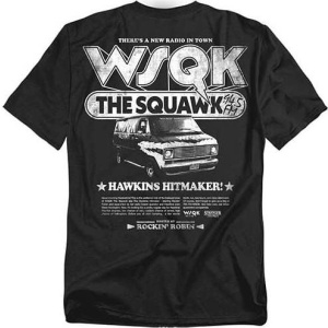 Stranger Things Season 5 - Hawkins Hitmaker WSQK Back Tričko černá - Merchstore.cz