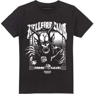 Stranger Things Season 5 - Hellfire Club Mono Tričko černá - Merchstore.cz