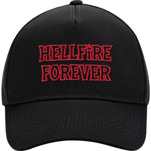 Stranger Things Season 5 - Hellfire Forever Baseballová kšiltovka černá - Merchstore.cz