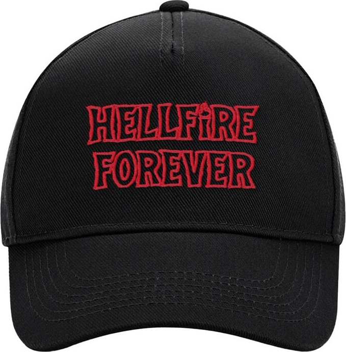 Stranger Things Season 5 - Hellfire Forever Baseballová kšiltovka černá - Merchstore.cz Stranger Things Season 5 - Hellfire Forever Baseballová kšiltovka černá - Merchstore.cz