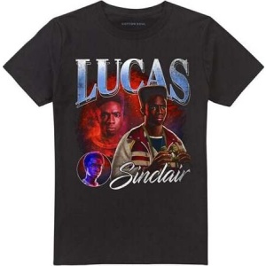 Stranger Things Season 5 - Lucas Homage Tričko černá - Merchstore.cz