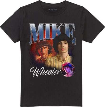 Stranger Things Season 5 - Mike Homage Tričko černá - Merchstore.cz Stranger Things Season 5 - Mike Homage Tričko černá - Merchstore.cz