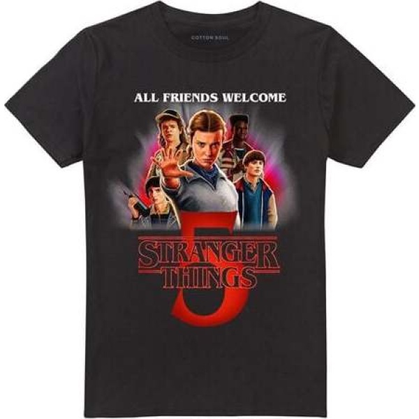 Stranger Things Season 5 - Poster Tričko černá - Merchstore.cz