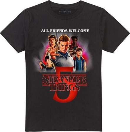 Stranger Things Season 5 - Poster Tričko černá - Merchstore.cz Stranger Things Season 5 - Poster Tričko černá - Merchstore.cz