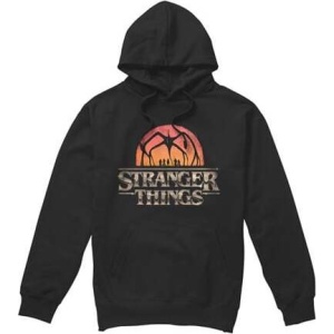 Stranger Things Season 5 - Sunset Logo Mikina s kapucí černá - Merchstore.cz