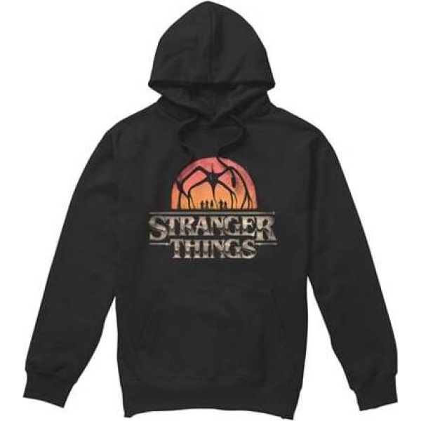 Stranger Things Season 5 - Sunset Logo Mikina s kapucí černá - Merchstore.cz