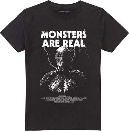Stranger Things Season 5 - Vecna Monsters Are Real Tričko černá - Merchstore.cz Stranger Things Season 5 - Vecna Monsters Are Real Tričko černá - Merchstore.cz