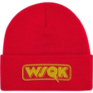 Stranger Things Season 5 - WSQK Logo Beanie čepice červená - Merchstore.cz