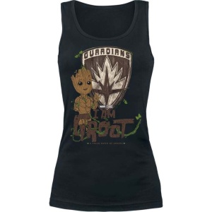 Strážci galaxie I Am Groot Dámský top černá - Merchstore.cz