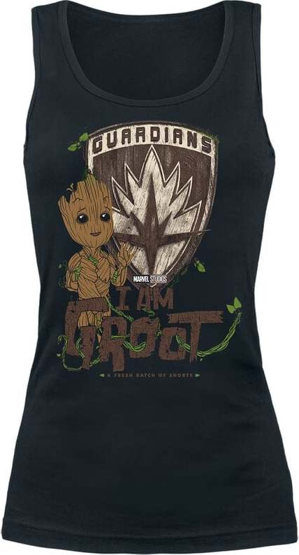 Strážci galaxie I Am Groot Dámský top černá - Merchstore.cz Strážci galaxie I Am Groot Dámský top černá - Merchstore.cz