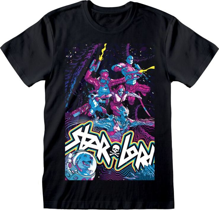 Strážci galaxie Video Game Poster Tričko černá - Merchstore.cz Strážci galaxie Video Game Poster Tričko černá - Merchstore.cz