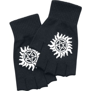 Supernatural Rukavičky bez prstů Logo rukavice bez prstů černá - Merchstore.cz