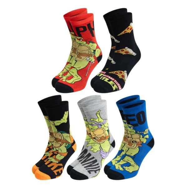 Teenage Mutant Ninja Turtles Balení 5 párů ponožek Teenage Mutant Ninja Turtles Ponožky vícebarevný - Merchstore.cz