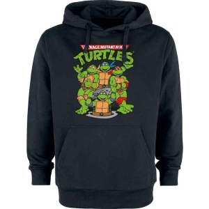 Teenage Mutant Ninja Turtles Turtles Group Mikina s kapucí černá - Merchstore.cz