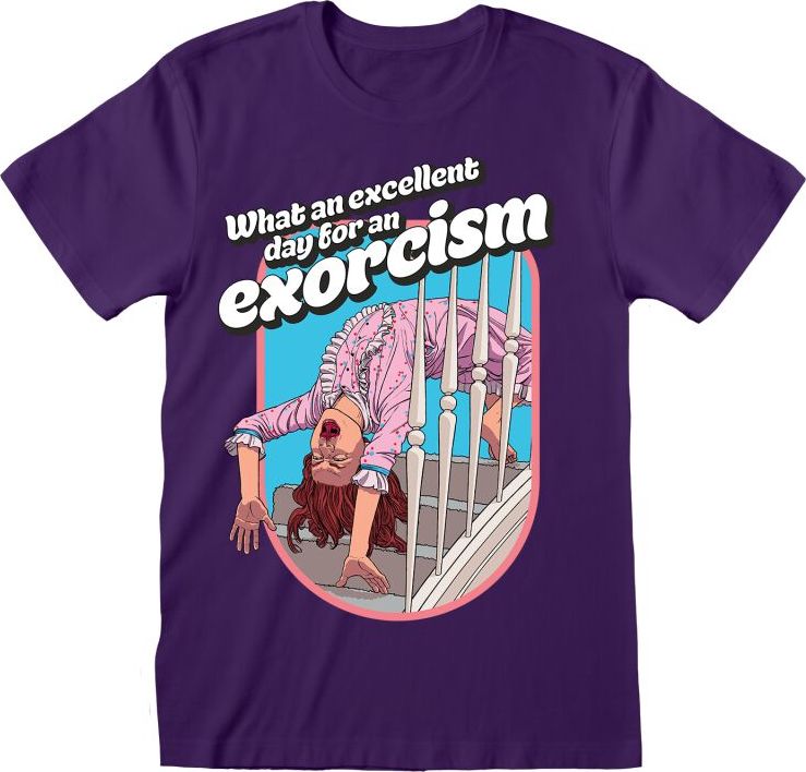 The Exorcist Excellent Day For An Exorcism Tričko purpurová - Merchstore.cz