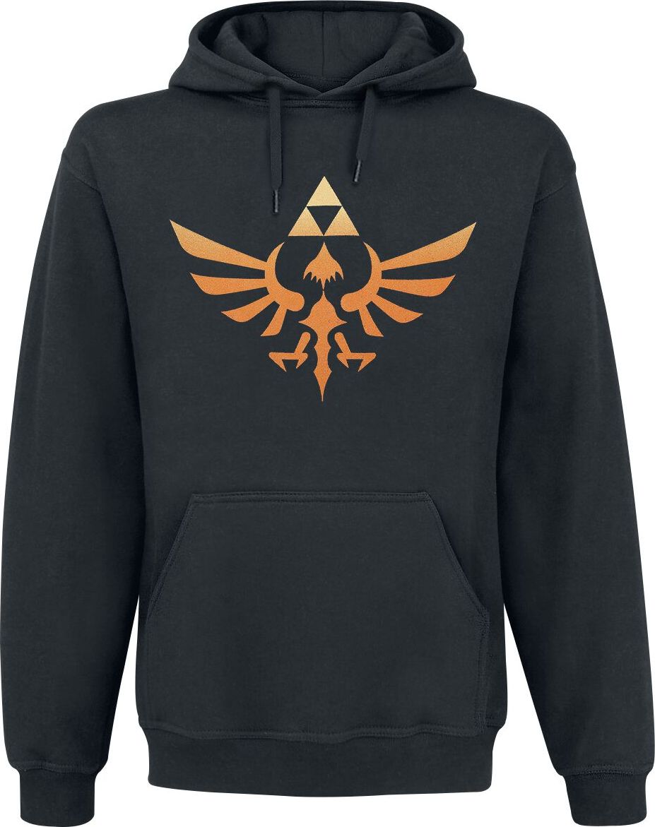 The Legend Of Zelda Hyrule - Triforce Logo Mikina s kapucí černá - Merchstore.cz The Legend Of Zelda Hyrule - Triforce Logo Mikina s kapucí černá - Merchstore.cz