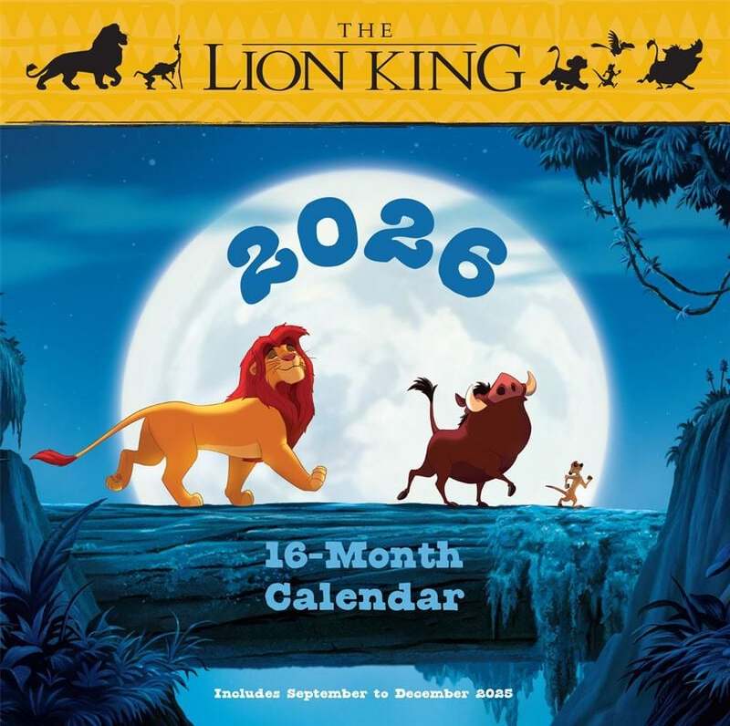The Lion King Nástěnný kalendář 2026 Nástenný kalendář vícebarevný - Merchstore.cz The Lion King Nástěnný kalendář 2026 Nástenný kalendář vícebarevný - Merchstore.cz