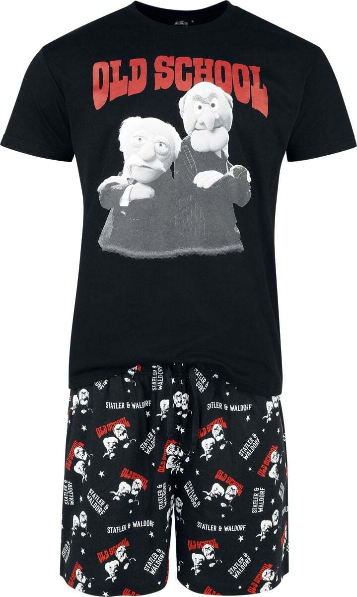 The Muppets Old School pyžama černá - Merchstore.cz The Muppets Old School pyžama černá - Merchstore.cz