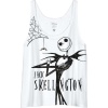 The Nightmare Before Christmas Jack Skellington Dámský tank top bílá - Merchstore.cz