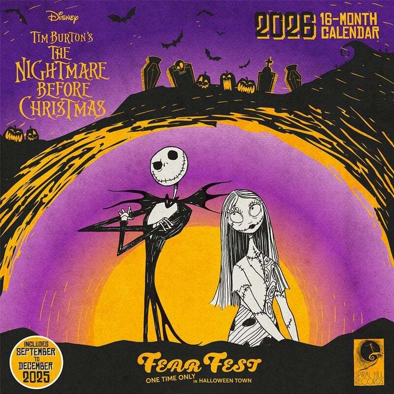 The Nightmare Before Christmas Nástěnný kalendář 2026 Nástenný kalendář vícebarevný - Merchstore.cz The Nightmare Before Christmas Nástěnný kalendář 2026 Nástenný kalendář vícebarevný - Merchstore.cz