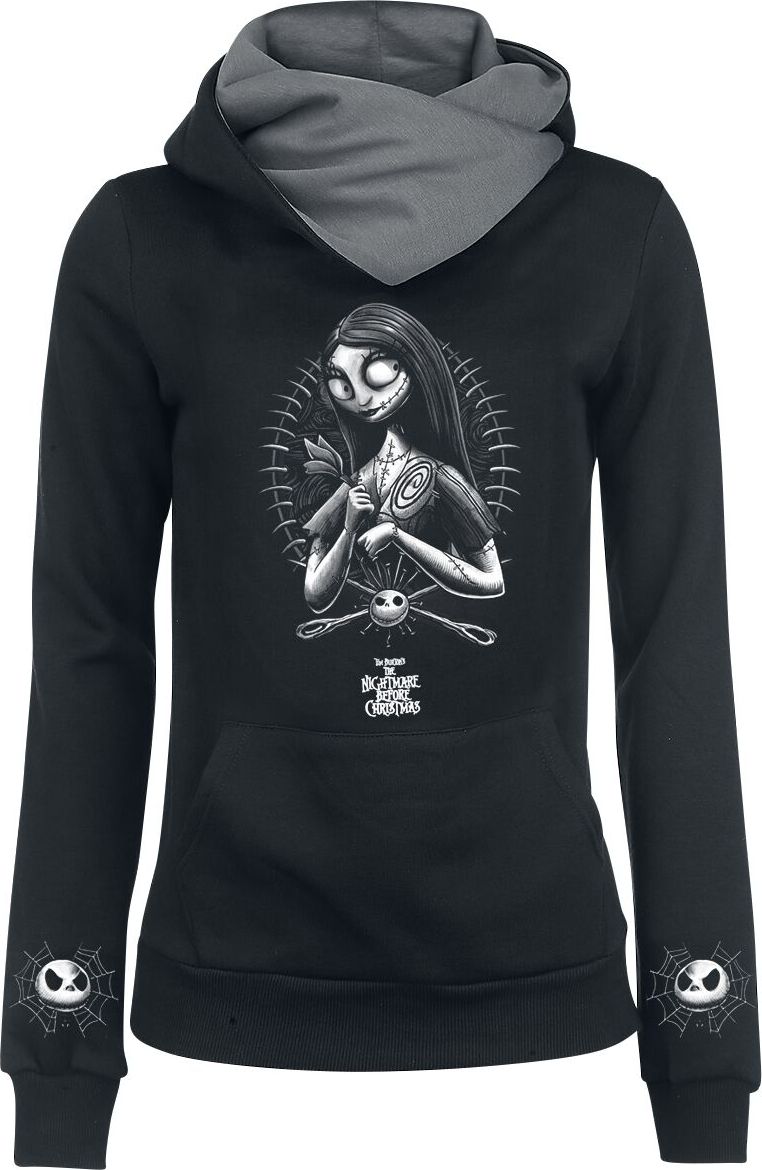 The Nightmare Before Christmas Sally Dámská mikina s kapucí cerná/šedá - Merchstore.cz The Nightmare Before Christmas Sally Dámská mikina s kapucí cerná/šedá - Merchstore.cz