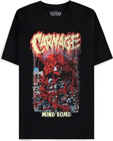 Venom (Marvel) Carnage - Mind Bomb Tričko černá - Merchstore.cz Venom (Marvel) Carnage - Mind Bomb Tričko černá - Merchstore.cz