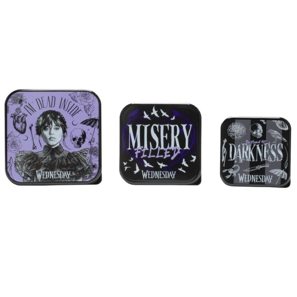 Wednesday 3 jídlonosiče Svačinový box standard - Merchstore.cz