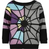 Wednesday Oversized bunda Heartless - Enid Dámnský svetr vícebarevný - Merchstore.cz
