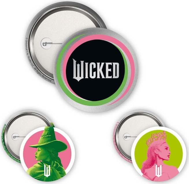 Wicked Elphaba & Glinda Sada odznaku vícebarevný - Merchstore.cz Wicked Elphaba & Glinda Sada odznaku vícebarevný - Merchstore.cz