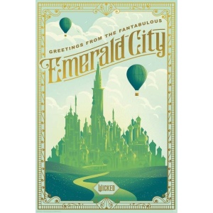 Wicked Emerald City plakát vícebarevný - Merchstore.cz