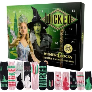Wicked Glinda & Elphaba - Socken Kalender Adventní kalendář vícebarevný - Merchstore.cz