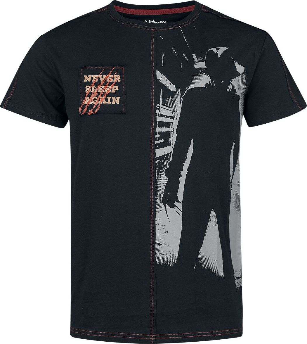 A Nightmare on Elm Street Never Sleep Again Tričko černá - Merchstore.cz