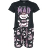Alice in Wonderland Grinsekatze - We Are All Mad Here pyžama černá - Merchstore.cz