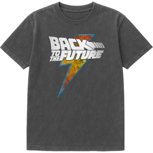 Back To The Future Back To The Future - Lightning - Oversize Tričko černá - Merchstore.cz