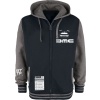 Back To The Future Delorean Mikina s kapucí na zip cerná/tmave zelená - Merchstore.cz
